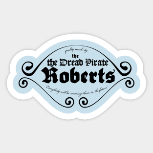 Dread Pirate Roberts Masks Sticker